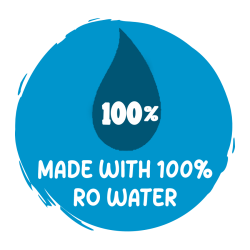 Made with 100 RO Water logo